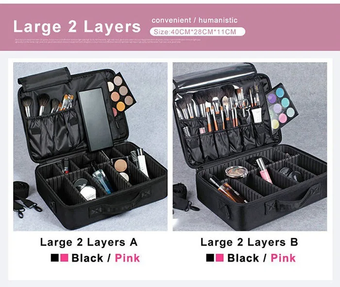 H06c504b0bb9b4a4ca972b464d42dbf54V - Female High Quality Professional Makeup Organizer Bolso Mujer Cosmetic Bag Large Capacity Storage case Multilayer Suitcase
