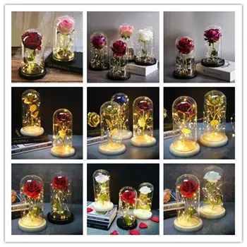 

Wedding Decoration Rose Crystal Dome Christmas Gifts For Brides And Families