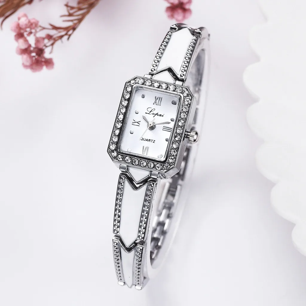 Kol saatleri Простые повседневные модные женские часы с квадратным циферблатом маленькие изысканные женские часы-браслет платье reloj mujer elegante
