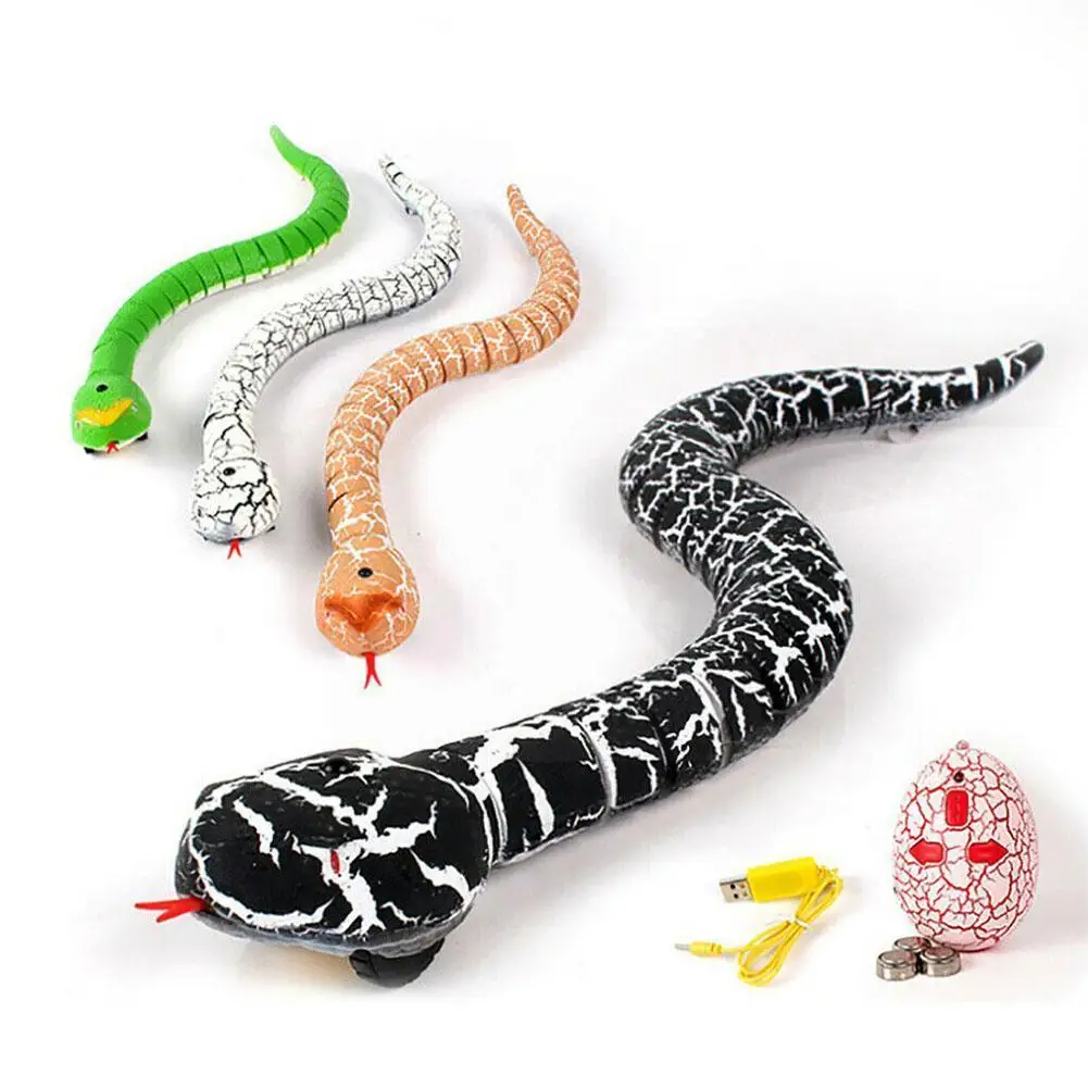 Simulation Snake Remote Control Scary Creepy Reptile Snake Toys Remote