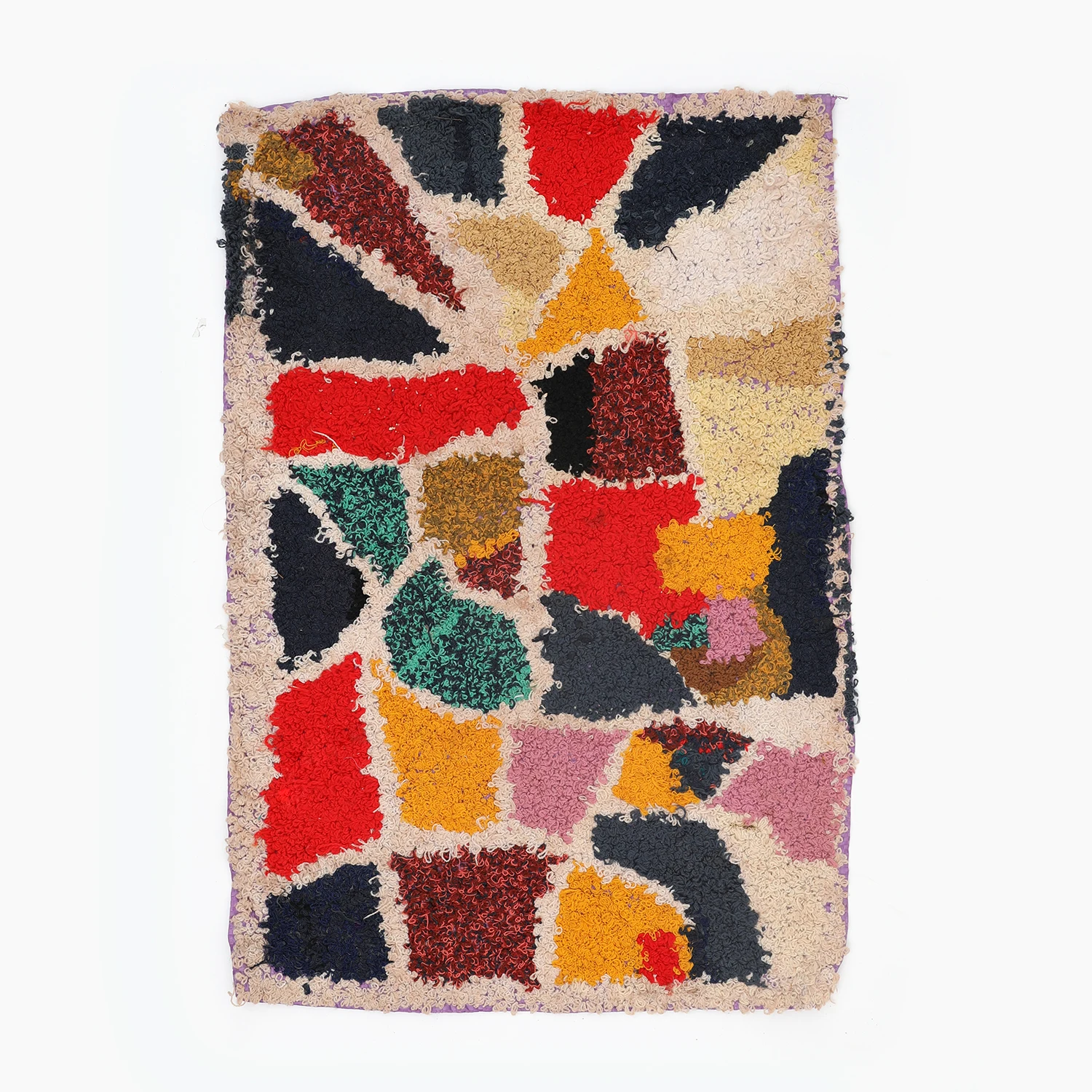 chão artesanal algodão tapeçaria projetos geométricos tapete quarto casa têxtil decoração