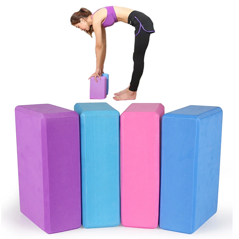 2pcs Yoga Blocks Pilates Foaming Bricks Stretch Health Fitness Gym Exercise Tool 