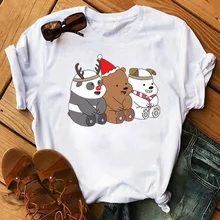 Special Offers New Women T Shirt Kawaii Bears Short Sleeve Cartoon Graphic Printed Tops Femme Tshirt Harajuku O-neck Casual Tee Ladies Clothing