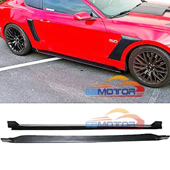 

Real Carbon Fiber Side Skirts Extension Lip Aprons 1pair for Ford Mustang Coupe 2 Door 2015-2017 V6 V8 Non-Shelby GT350 F027
