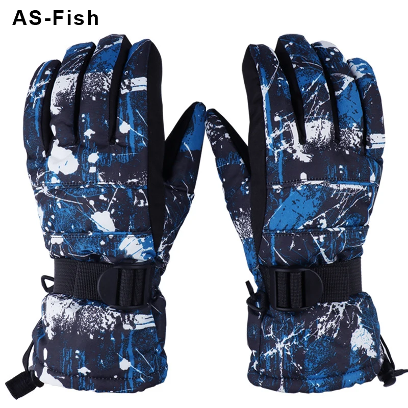 

Skiing Snow gloves Waterproof Windstop Winter Outdoor Cycling Warm Protection Thick Gloves Fashine Unisex