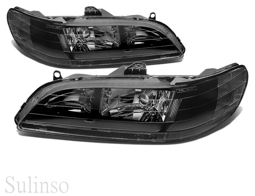 

Headlights Assembly for 1998-2002 Honda Accord Chrome Housing Headlamp