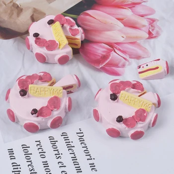 

5Pcs Simulation cream Cakes Miniature Food Figurine Dollhouse Accessories