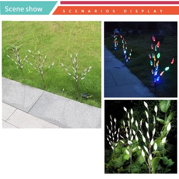 

Solar Lamps Outdoor Solar Powered Branch Tree Leaf Flower Lights Stylish Ornamental Branch Tree Leaf Outdoor Garden Led Lights