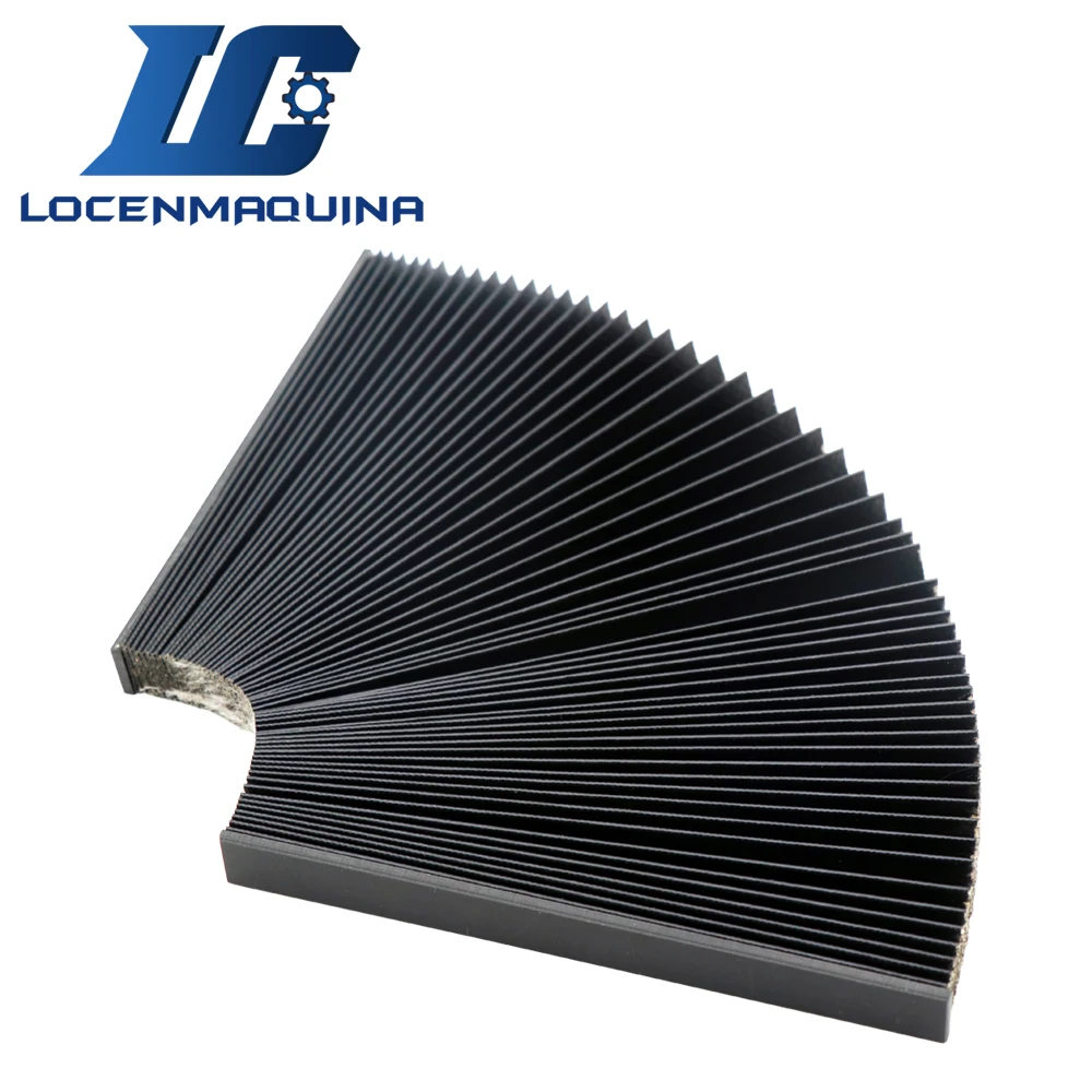 Dust Proof  Cloth Dust Cover Bellows for CNC Machine Streched Length 1000mm Fold Width 15mm Customize Available