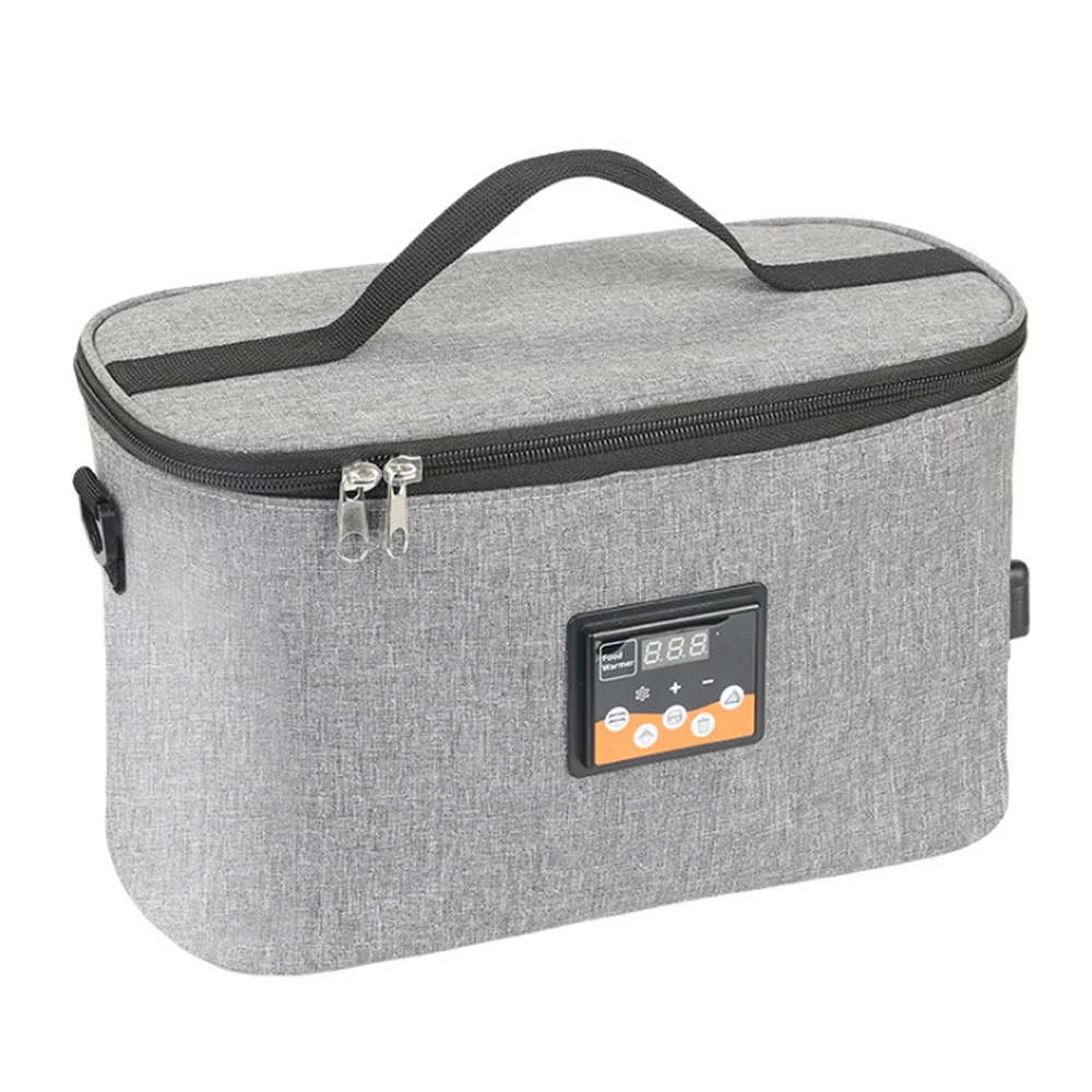 

8L Car Portable Electric Food Heating Bag Lunch Box Baby Bottle Milk Warmer With LCD Digital Temperature Display