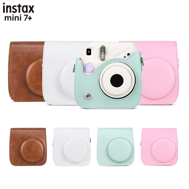 Чехол для Камеры Fujifilm Instax Mini 7 + Instant Camera s сумка из искусственной кожи с жестким ПВХ