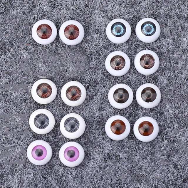 8 Pairs 10mm bjd Eyes for 16cm ob11 Dolls Toys Accessories 3D Eyes for Baby Doll DIY Toy for Girls Gift 3