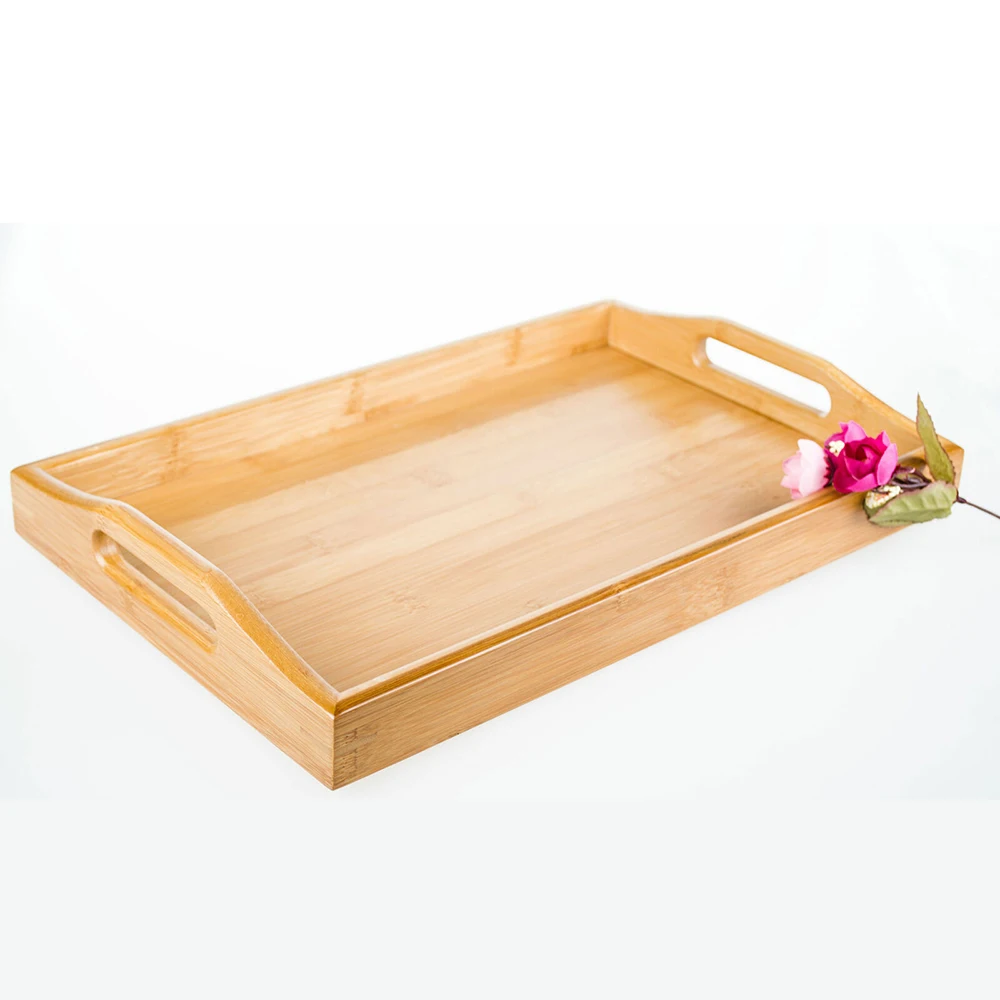 

Wooden Serving Tray with Handles / Serving Tea Breakfast Wood Kitchen Platter tea trays