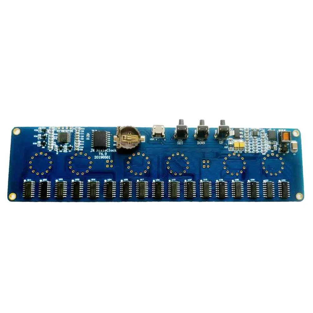 photo color DIY in14 in4 Nixie трубка цифровой светодиодный Подарочная плата с часами комплект PCBA, без трубок - Цвет: photo color
