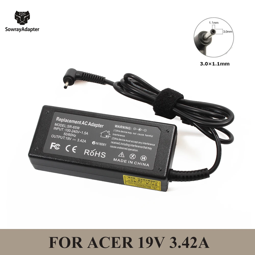 Зарядное устройство для ноутбука ACER Aspire S3 S5 S7 P3 Iconia C740 C720 Tab W500 W700 C910 | Компьютеры и