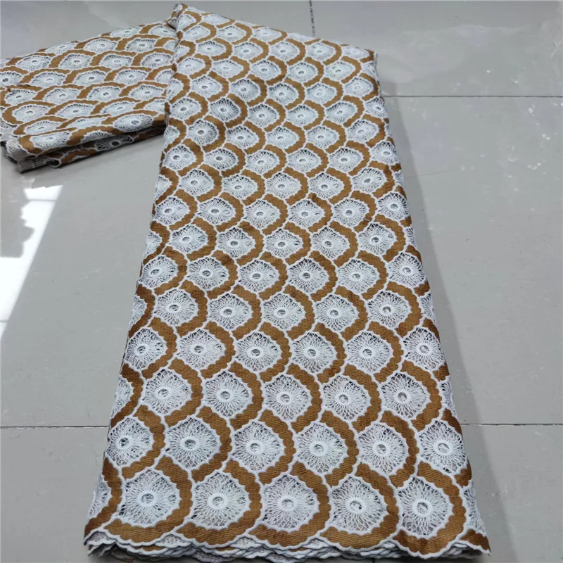 African Guipure Cord Lace Fabric Nigerian Water Soluble Lace for wedding party lace fabric chiffon lace fabric