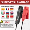 LAUNCH BST-360 Bluetooth Battery Test Clip Analyzer 6V 12V 2000CCA BST360 Voltage tester for x431 device Adnroid / IOS Phone 5
