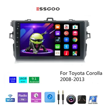 

Essgoo Android 9.1 Car Multimedia Player 2 Din Autoradio Bluetooth GPS Navigation Radio For Toyota Corolla 2008-2013