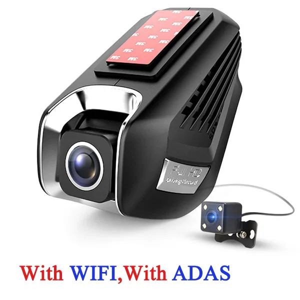 WHEXUNE Видеорегистраторы для автомобилей WI-FI Full HD 1296P ADAS Камера Двойной объектив 2," видео регистратор с ночным видением Автомобильный dvr рекордер Dash Cam - Название цвета: with WIFI