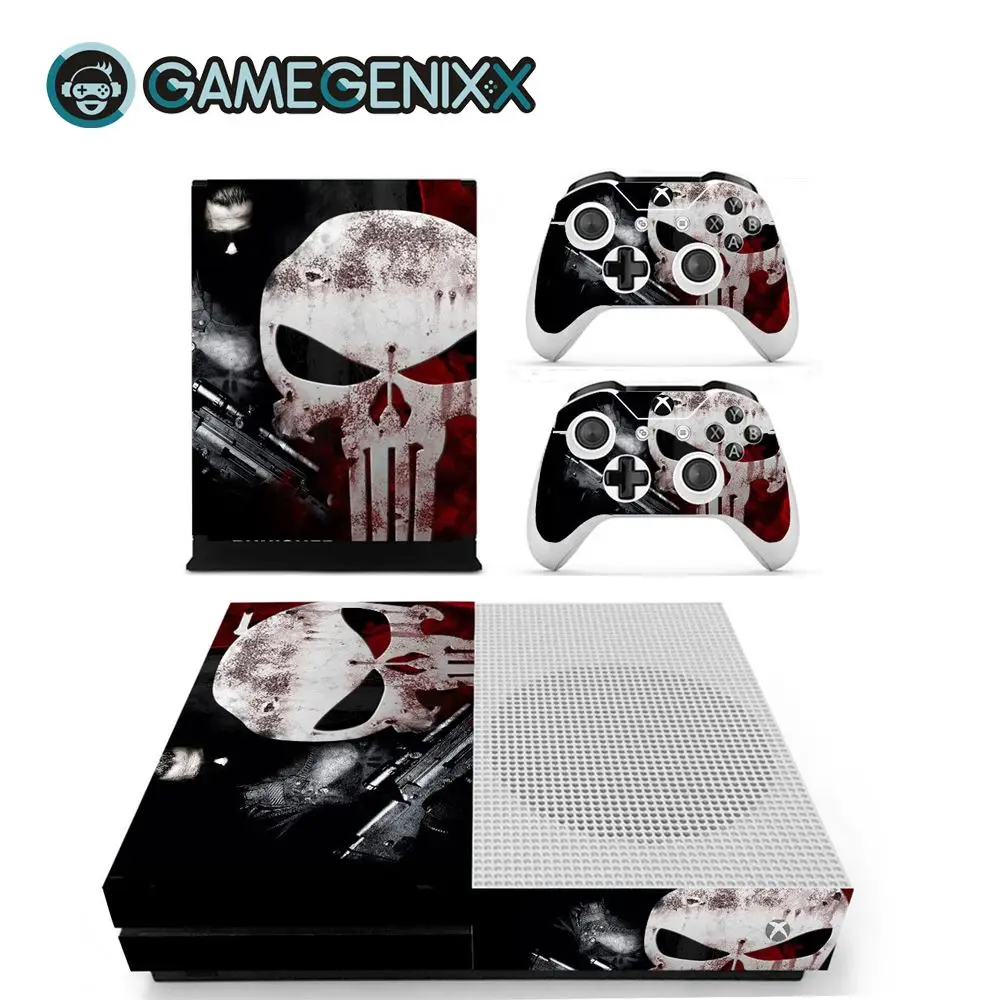 Защитная Наклейка на кожу GAMEGENIXX для Xbox One Slim Console и 2 контроллера-Каратель