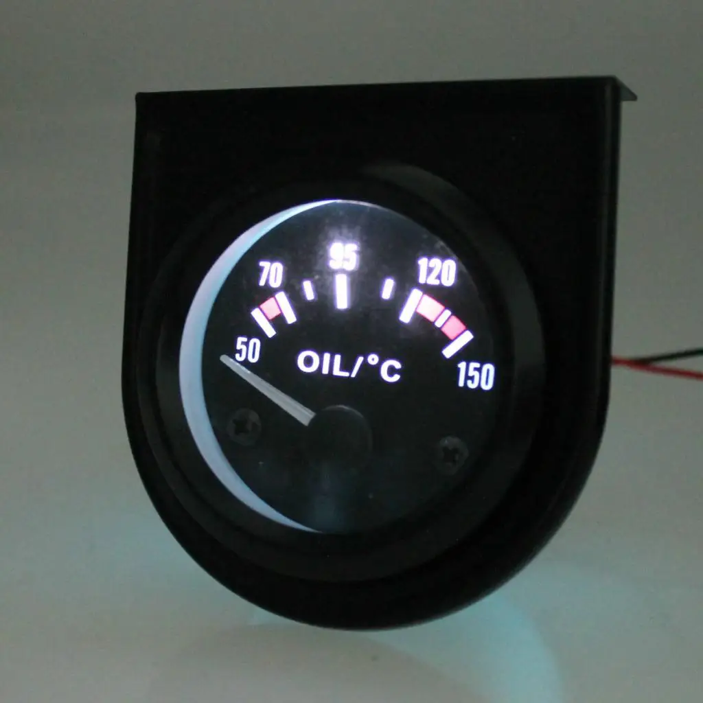 52mm 12V 50-150 °C Digital Analog Electric Oil Temp Gauge Indicator Tachometer Detector Car Motorcycle