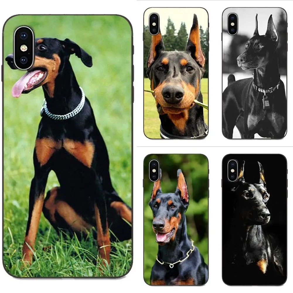

For Huawei Honor 5A 6A 6C 7A 7C 7X 8 8A 8C 8X 9 9X 10 10i 20 Lite Pro TPU Cases Capa Cover Doberman Pinscher Dog Art