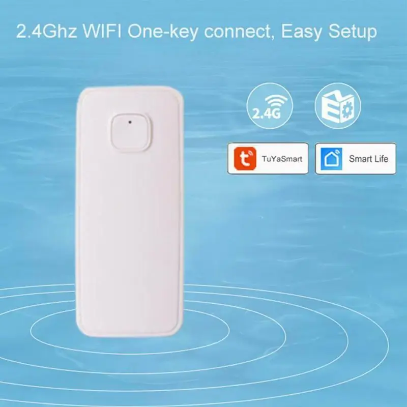 Беспроводной WiFi детектор утечки воды домашней безопасности датчик утечки воды Приложение датчик уведомления