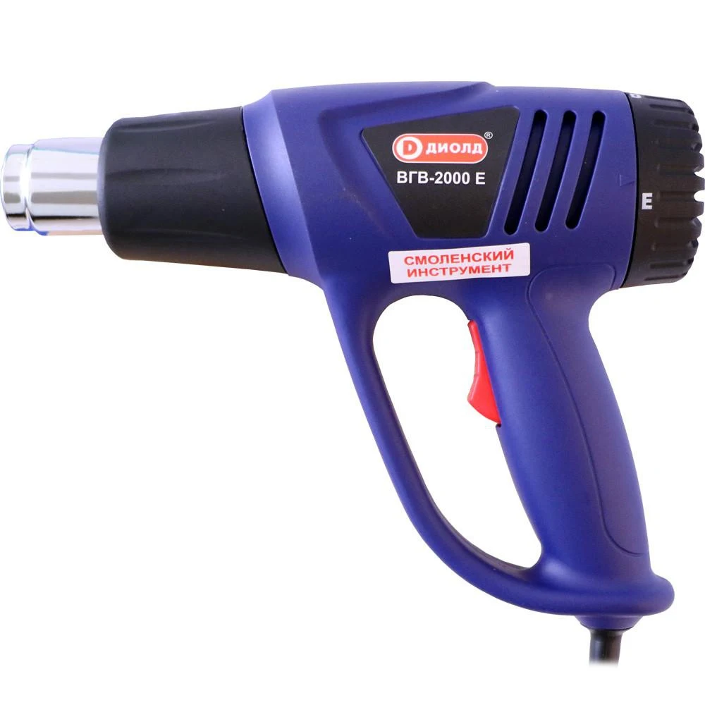 Фен ДИОЛД ВГВ-2000 Е/6 2000Вт 2реж. 70-250/70-450°С 500/500л/мин 260х80х210мм 0.7кг Фен ДИОЛД ВГВ-2000 Е/6 2000Вт 2реж. 70-250/70-450°С 500/500л/мин 260х80х210мм 0.7кг