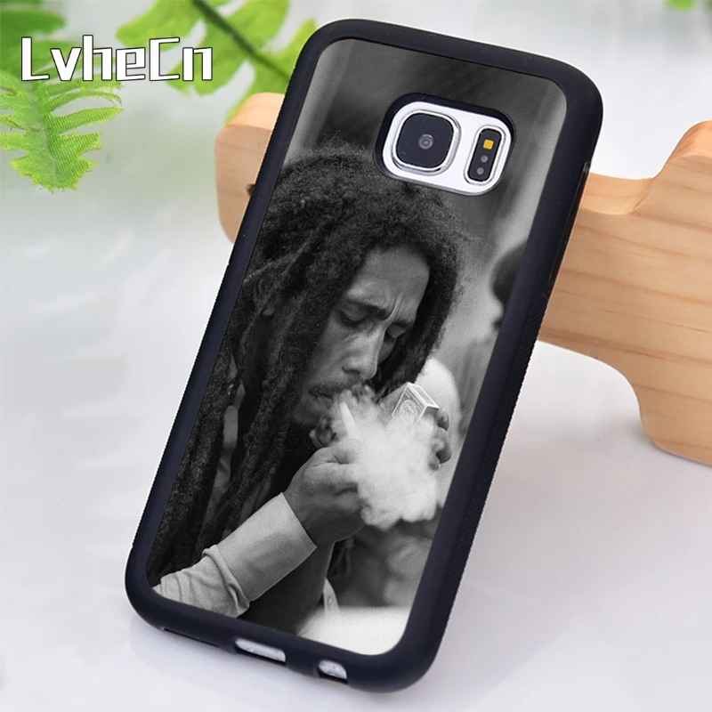 LvheCn Reggae Singer Bob Marleys Phone Case For Samsung Galaxy S9 S8 S10 Plus Lite S6 S7 Edge S5 Note 5 8 9 10 Coque |