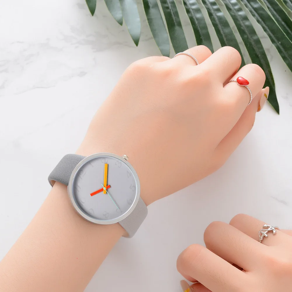 Модный ремешок женские повседневные кварцевые часы мужские часы Montre Femme Reloj Mujer Часы с кожаным ремешком спортивные наручные часы подарок для пары