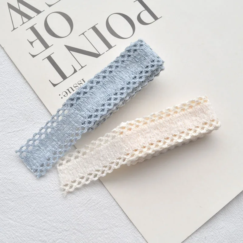 Hollow Lace Polyester Webbing Ribbon - 25MM, 1 Yard for DIY Hair Accessories & Head Jewelry