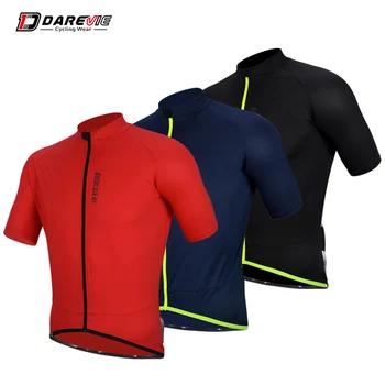 

Darevie Pro Cycling Jersey UV Protect Cycling Jersey Man Training Bike Jersey Cool Breathable Soft Quick Dry Cycling Jersey Soft