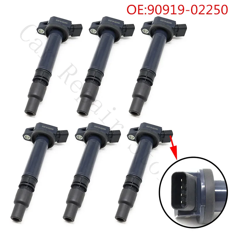 9091902256 Автомобильная Катушка Lgnition 90919-02250 OEM 90919 02250 для CHEVROLET PRIZM L4-1.8L для TOYOTA CELICA L4-1.8L