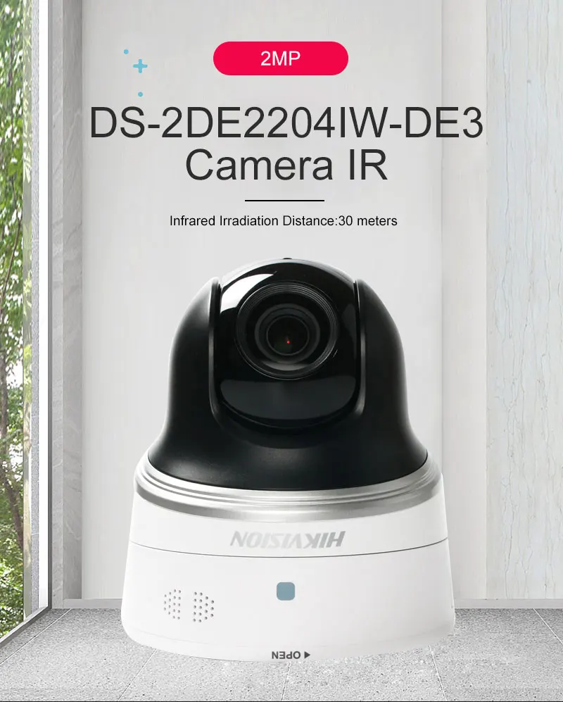 HIKVISION DS-2DE2204IW-DE3/W международная версия 2MP/1080P IP камера Мини PTZ IR PoE ONVIF Wifi слот для карты SD управление приложением