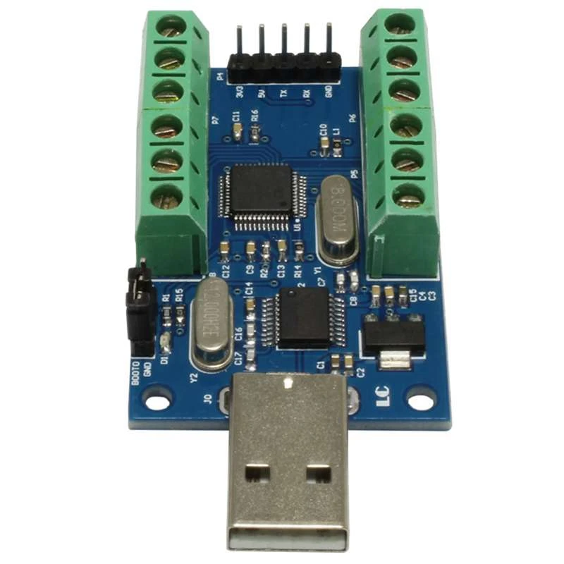 Интерфейс Usb 10 каналов 12 бит Ad выборки данных сбора Stm32 коммуникационная плата интерфейса UART Adc модуль