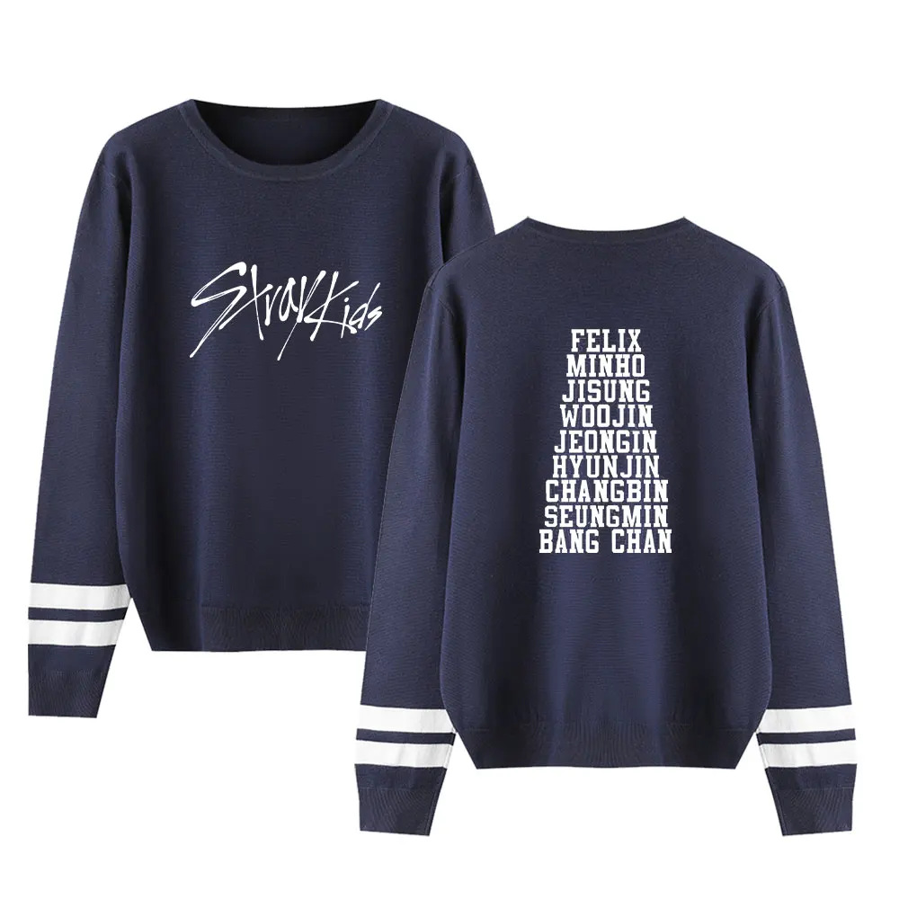 Stray kids Kpop Классный Логотип модный свитер с круглым вырезом свободный модный Удобный зимний тренд для женщин и мужчин свитер