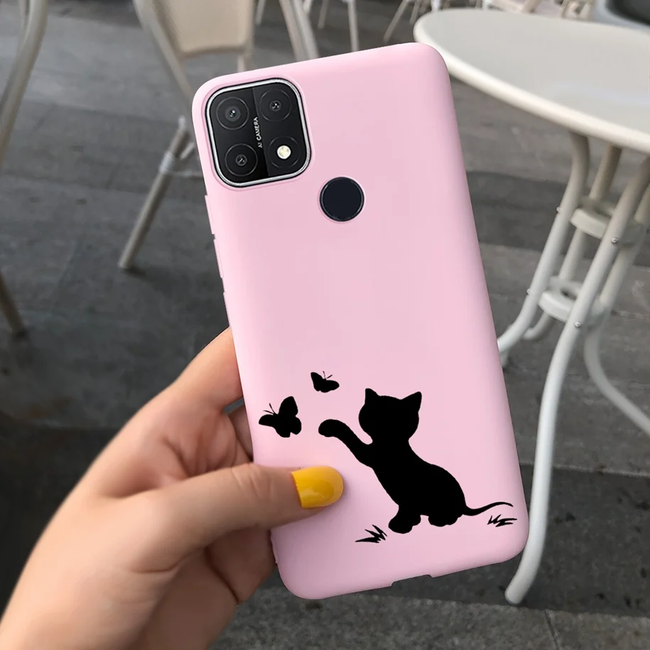 cases for oppo For Oppo A15 Case Oppo A15s Cover 6.52" Silicone Cute Daisy Sunflower Soft Back Cover For OppoA15 CPH2185 A 15 A 15s Phone Cases casing oppo