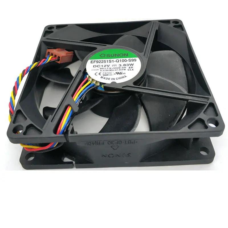 Для sunon EF92251S1-Q100-S99 9225 12 В 3,83 Вт EF92251S1-Q000-S9A 90x25 мм 90 мм процессор Радиаторы кулер вентилятор