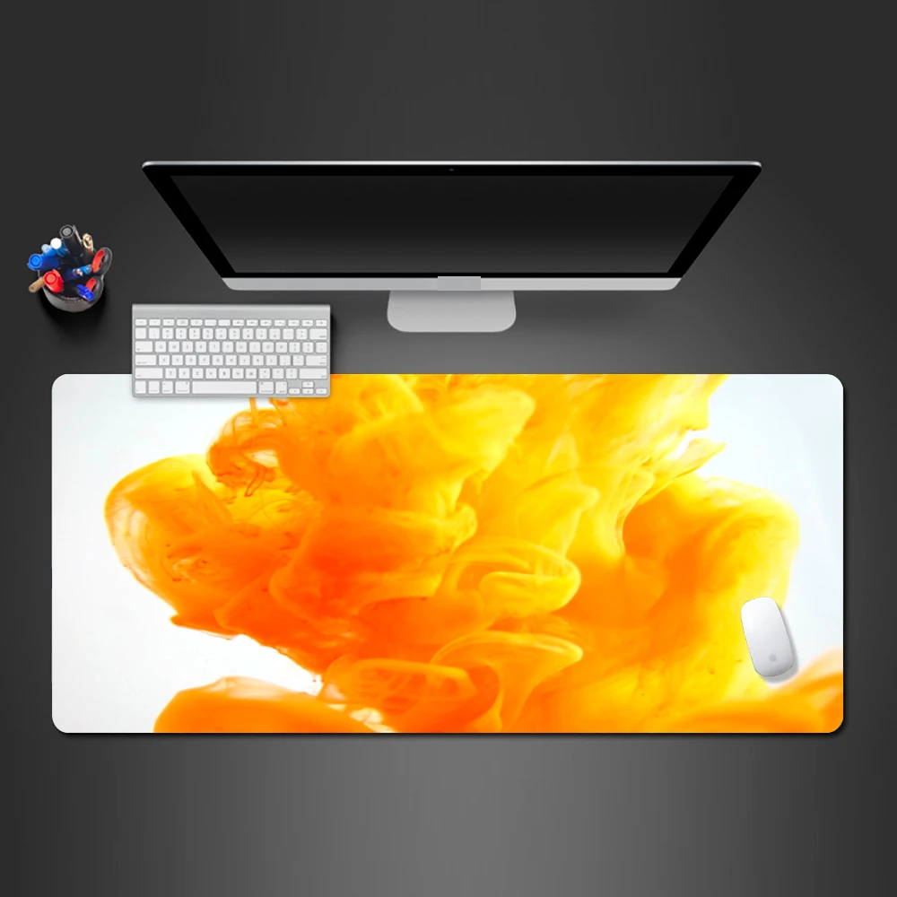 Современный желтый абстрактный Коврик для мыши модный коврик самый продаваемый