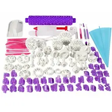 96pcs Spring Embossing Mold Cutting MouldPowder Sculpture Mold Bake Tool Suits