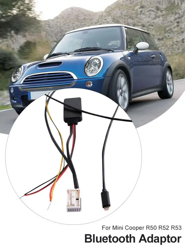 Bluetooth аудио кабель 150 см Bluetooth модуль радио стерео кабель AUX адаптер для Mini Cooper R50 R52 R53 2001-2006