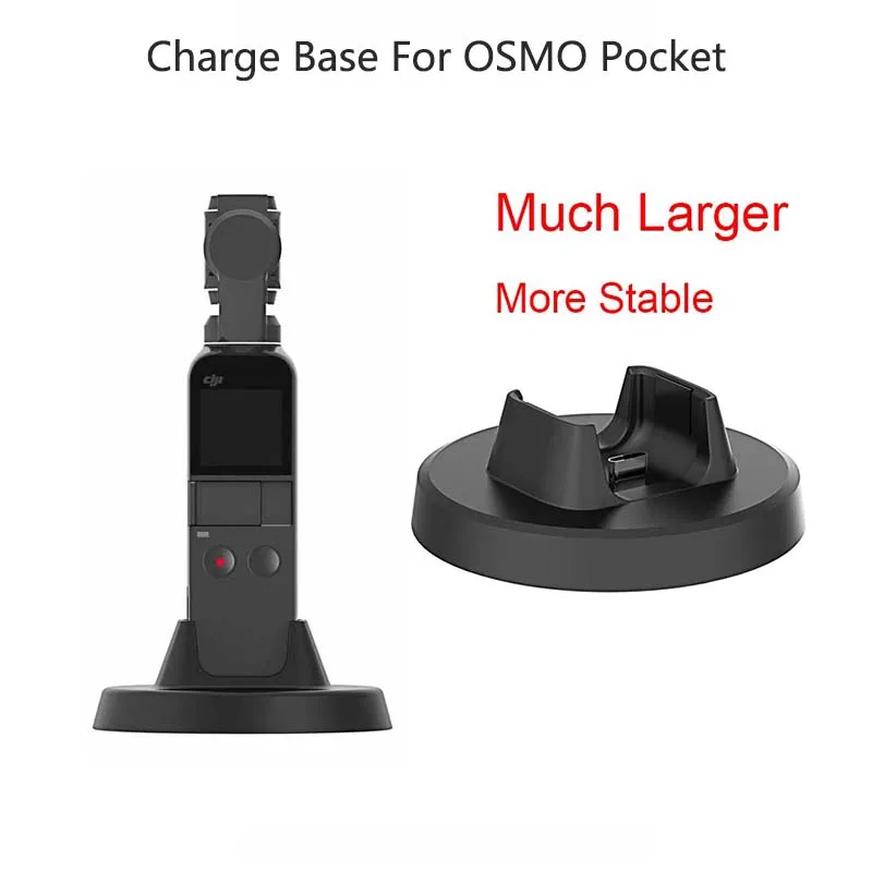 

Gimbal Accessories for DJI Osmo Pocket Vertical Gimbal Base Holder Fixed Mount 1/4 Screw USB Charging Port Type-C