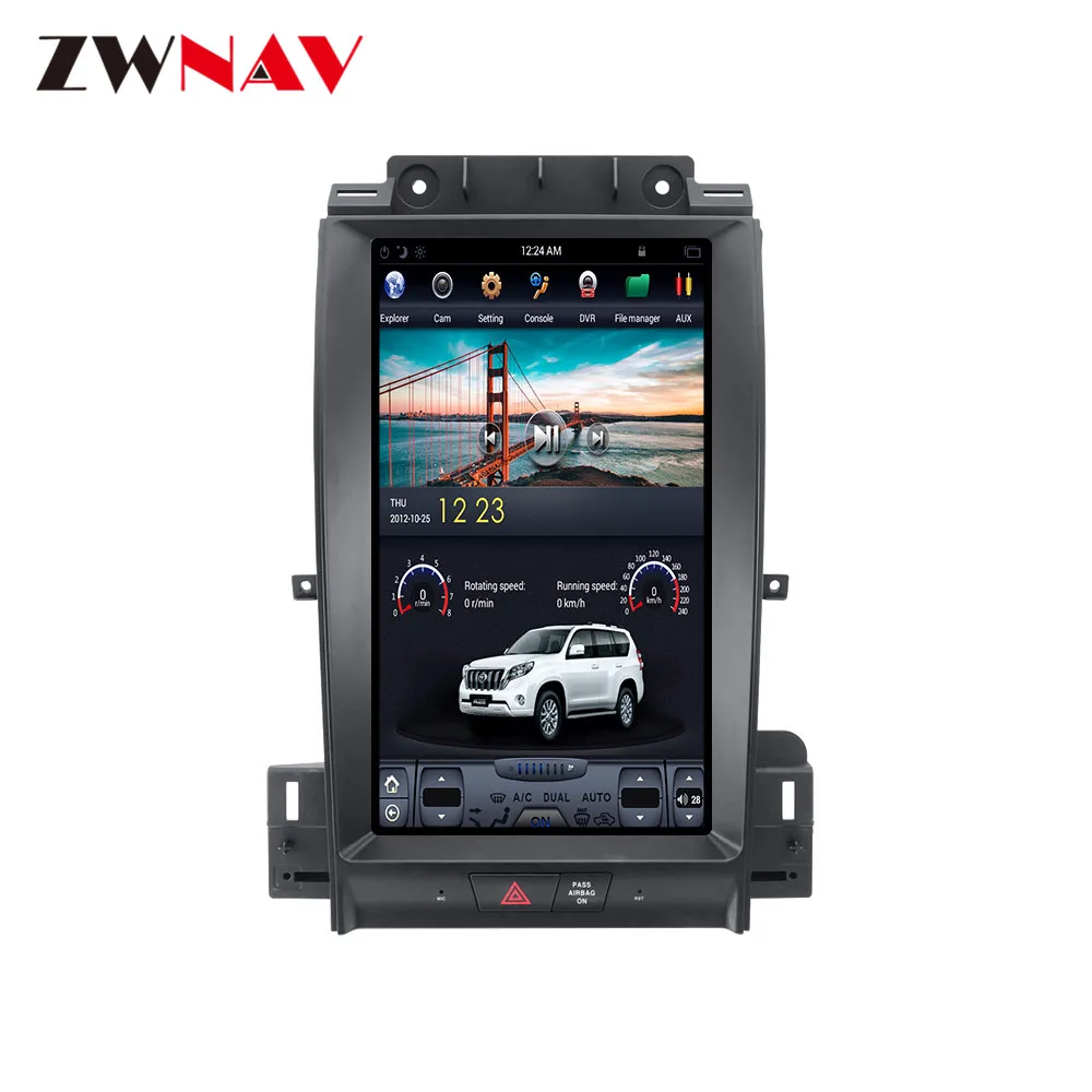 Best vertical Tesla style 13.3" Android 7.1 Car dvd multimedia Player unit For Ford Taurus 2012 2013 2014 2015 2016 GPS radio stereo 7