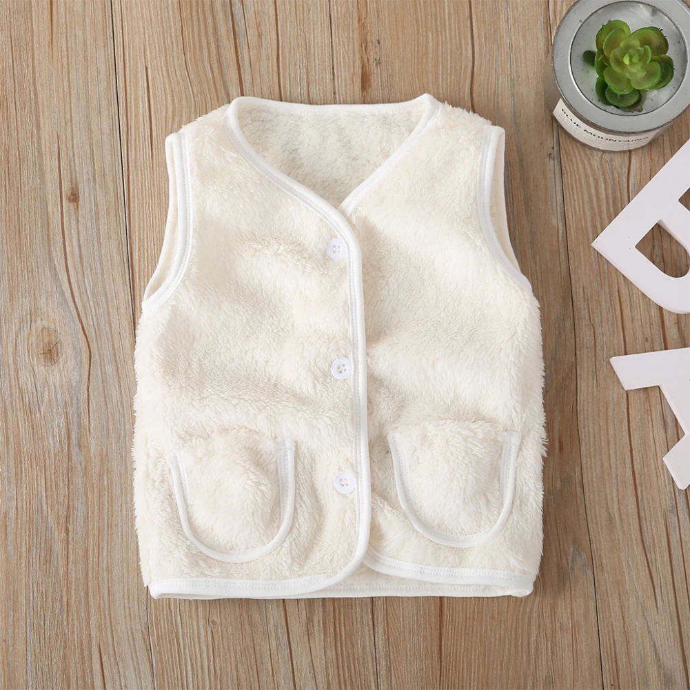 Autumn Winter Children Vest Fur Baby Waistcoat Kids Light Vest for Girl Boy Toddler Children Clothes Sleeveless Outerwear Jacket