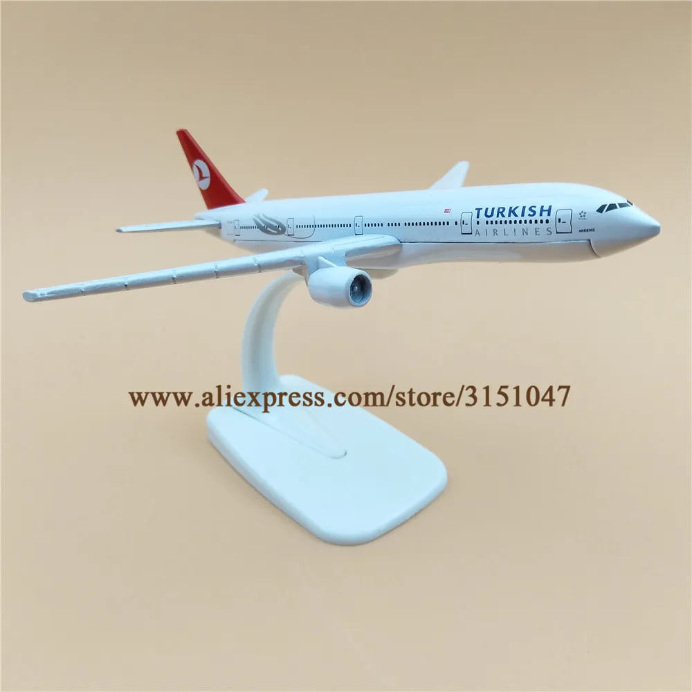 16 см Air Turkish B777 Airlines Boeing 777 модель самолета из сплава металла литье под давлением