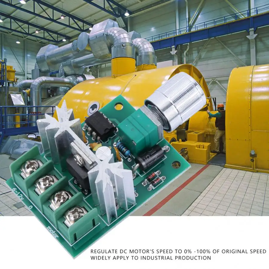 

DC 6-12V 6A PWM Motor Speed Controller Stepless Speed Regulator Adjustable Control Governor Switch Module