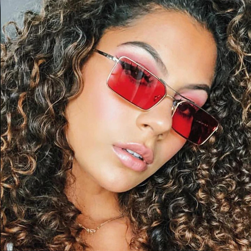 OEC CPO Vintage Square Metal Steampunk Sunglass Women Brand Designer Metal Punk Sun Glasses Driving Men Oculos De Sol O156