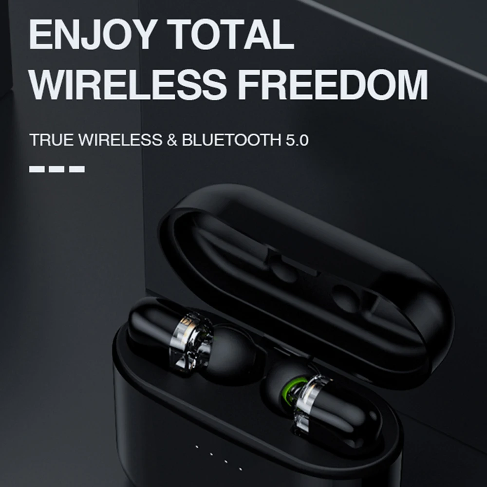 KAYINUO HIFI bluetooth наушники 5,0 IPX7 водонепроницаемый шумоподавление bluetooth гарнитура для спорта двойные микрофоны стерео звук