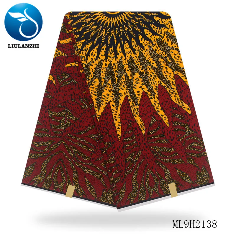 LIULANZHI Анкара ткань Африканский воск хлопок Нигерия воск ткань для одежды 6 ярдов/лот ML9H1664-1675