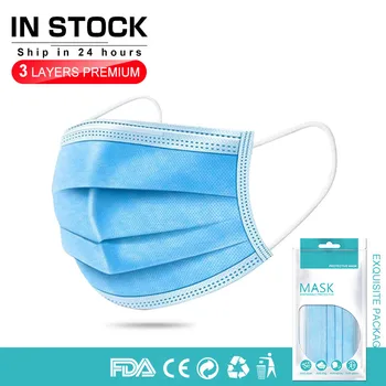 

100PCS Mask PM2.5 Mouth Face Mask Anti Dust Masks Filter Mascarillas Disposable Mask Care